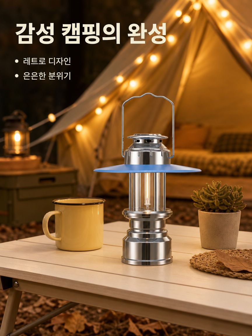 야외 캠핑 휴대용 텐트 램프 레트로 조명 비상등