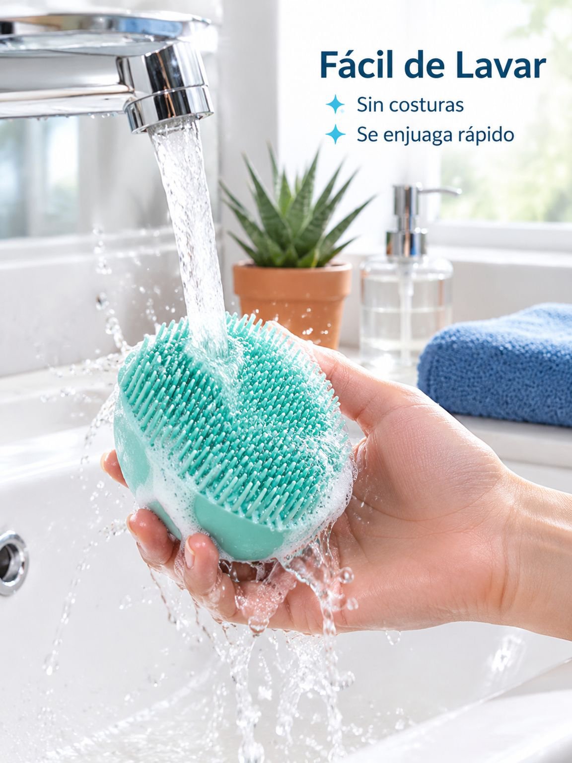 Cepillo de baño de silicona para mascotas, limpieza y masaje