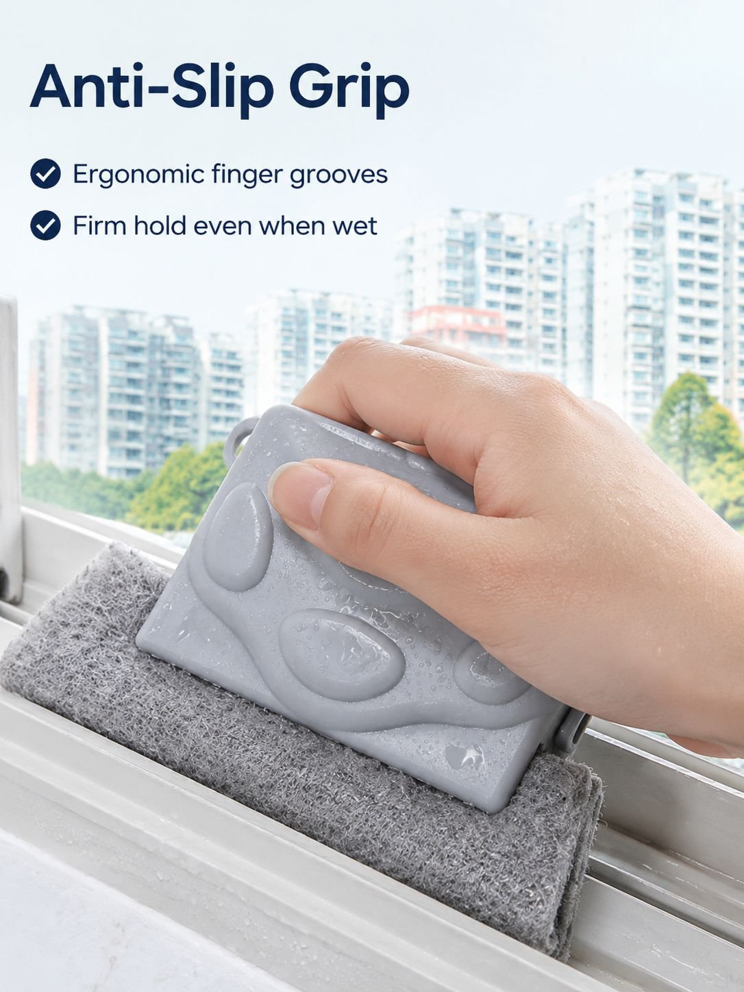 Groove cleaning brush
