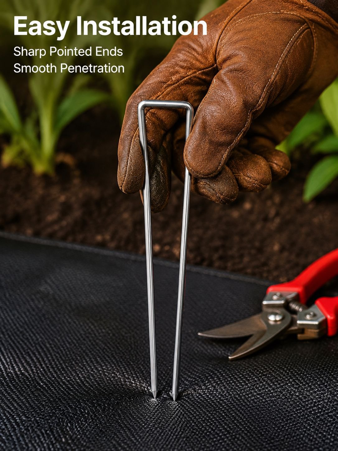 U-shaped Ground Pegs for Weed Control Sheet