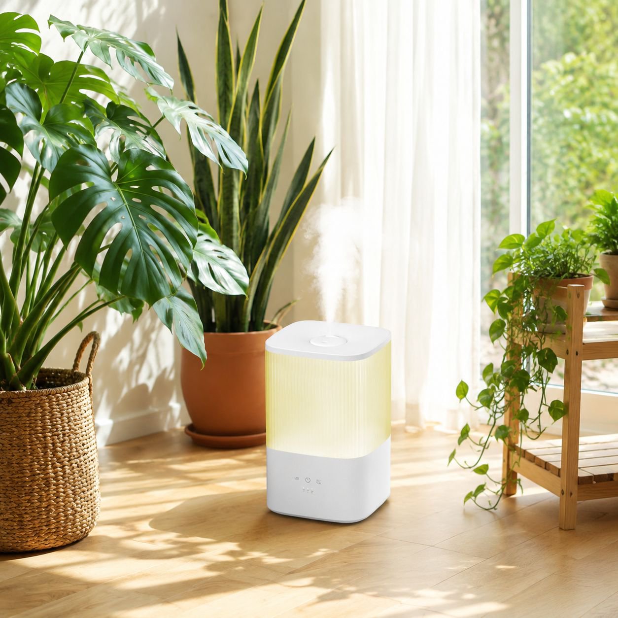 Silent air cleaner for allergies and dust removal