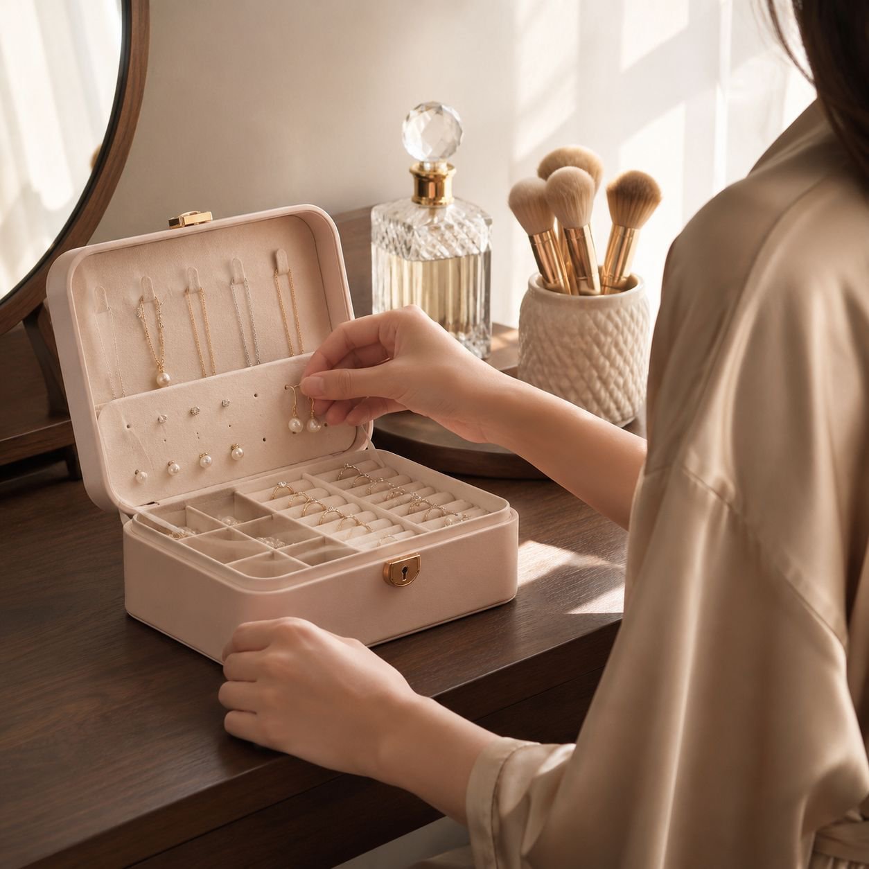 Exquisite craftsmanship jewelry box for accessories