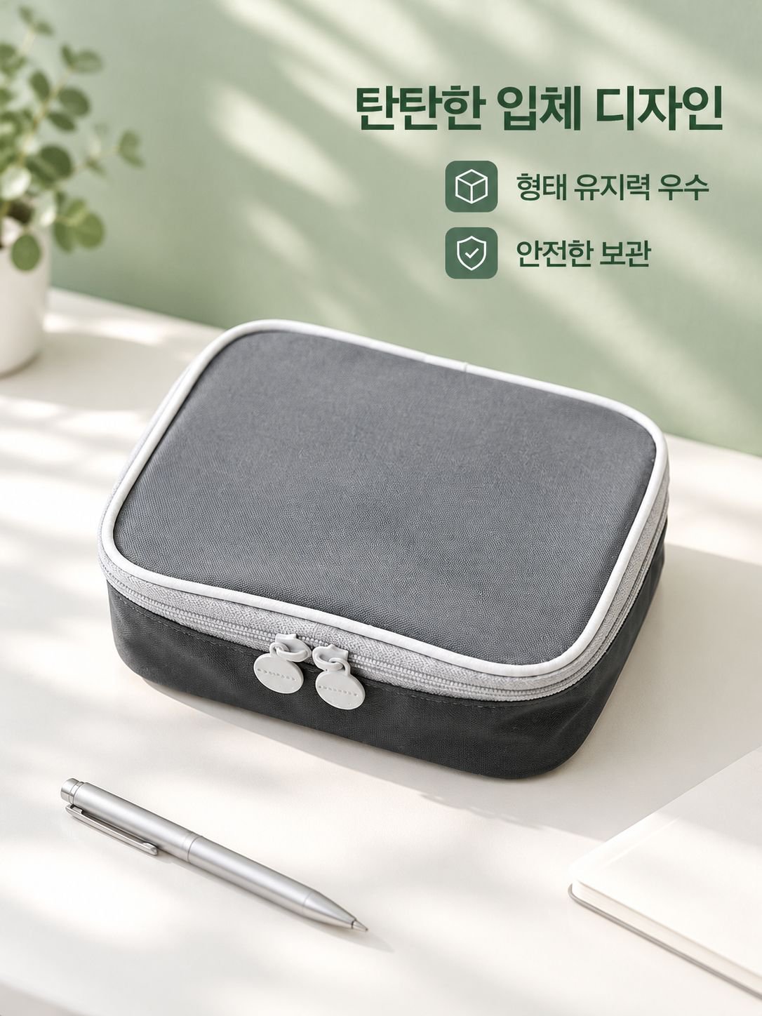 미니 가정용 의약 가방 입체 사각 다용도 수납 가방 휴대용 알약 수납 가방 대용량 다격