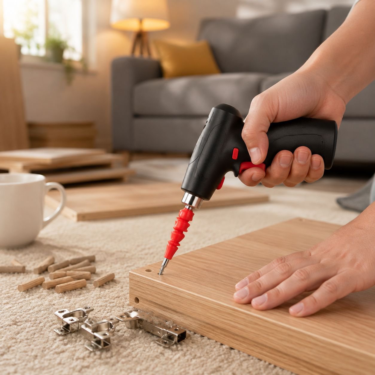 Portable Multifunctional Household Lithium Electric Drill Tool Set