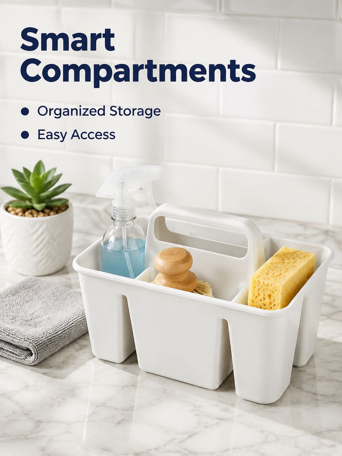 Portable cleaning storage basket, household divider, sundrying basket, desktop storage bin, desktop 