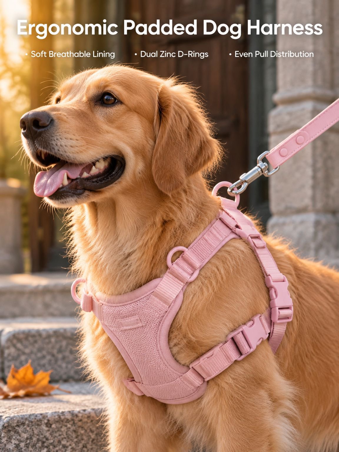 Waterproof Dog Leash with Adjustable Dog Collar and Lead Set