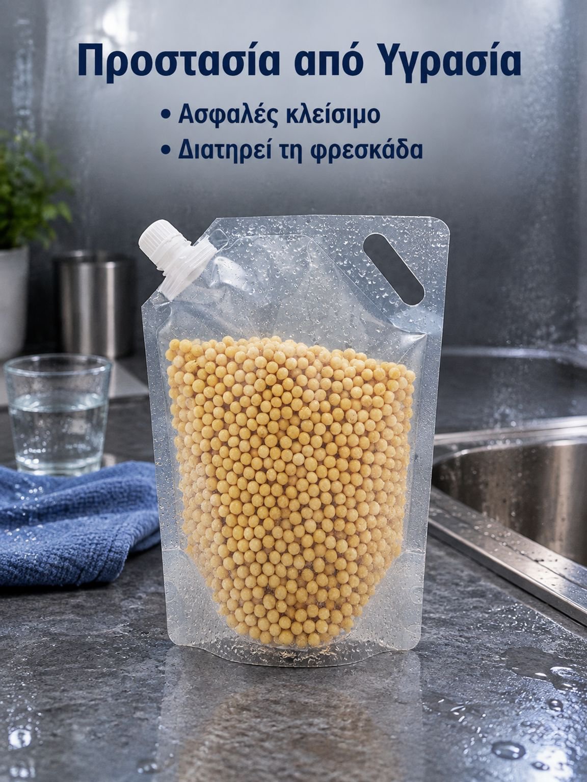 Μεγάλης διαμέτρου σακούλα αποθήκευσης δημητριακών με φρεσκάδα και αντοχή στην υγρασία