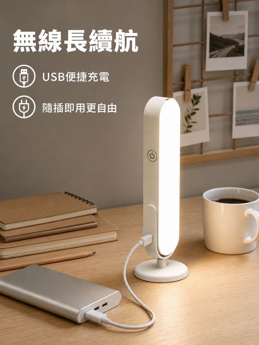 便攜充電床頭閱讀燈