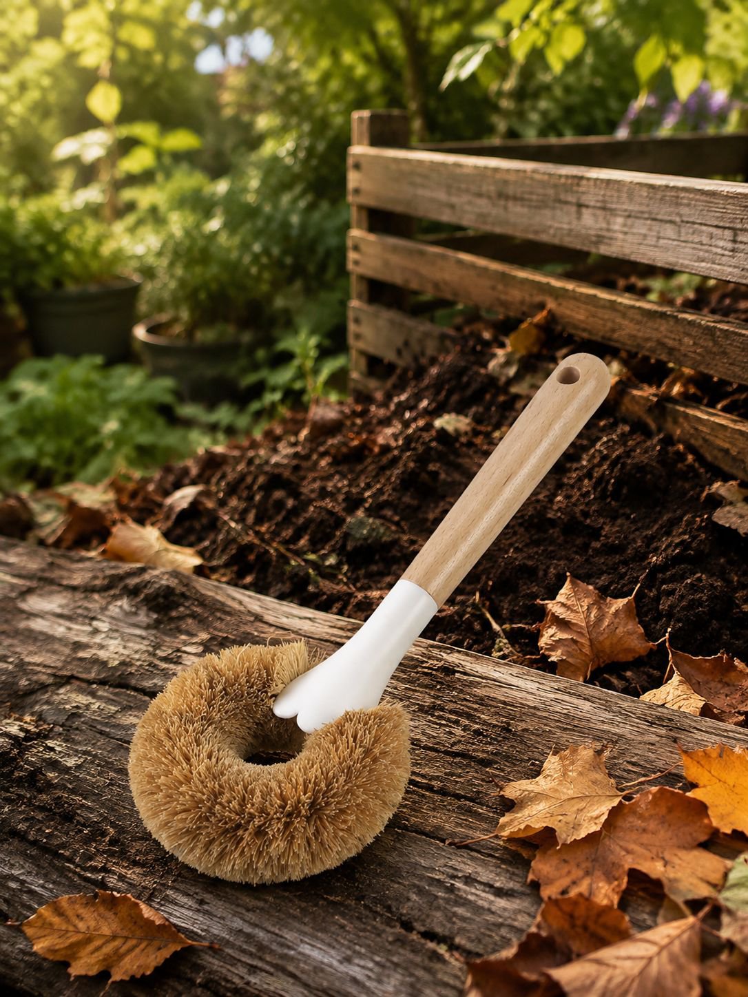 Sustainable cleaning tool made from coconut fibers