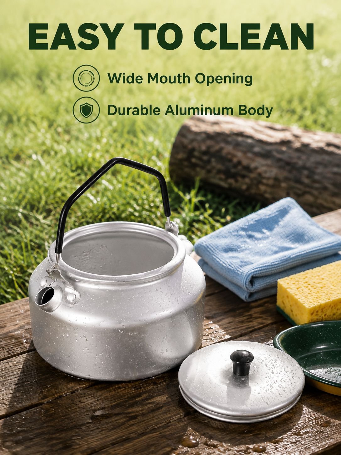 Portable Ultra-light Aluminum Camping Coffee/Tea Kettle