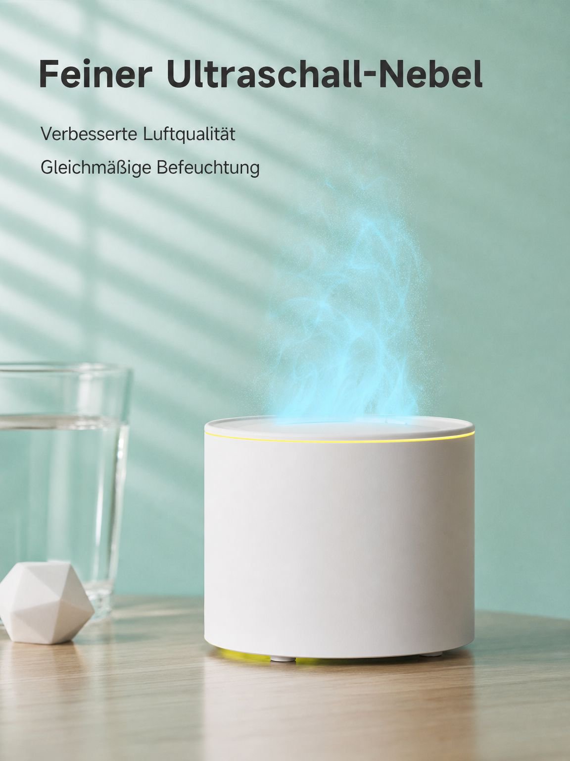 Aroma-Luftbefeuchter mit buntem Flammeneffekt