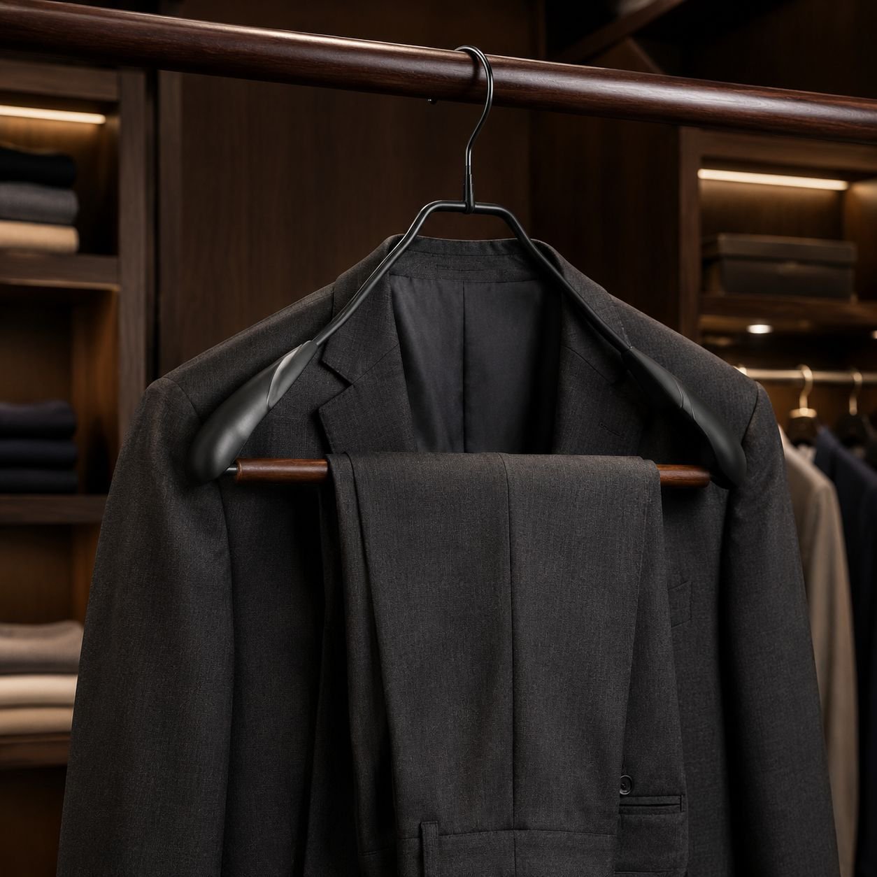 Solid Wood Anti-Slip Clothes Rack, No Marks, Durable