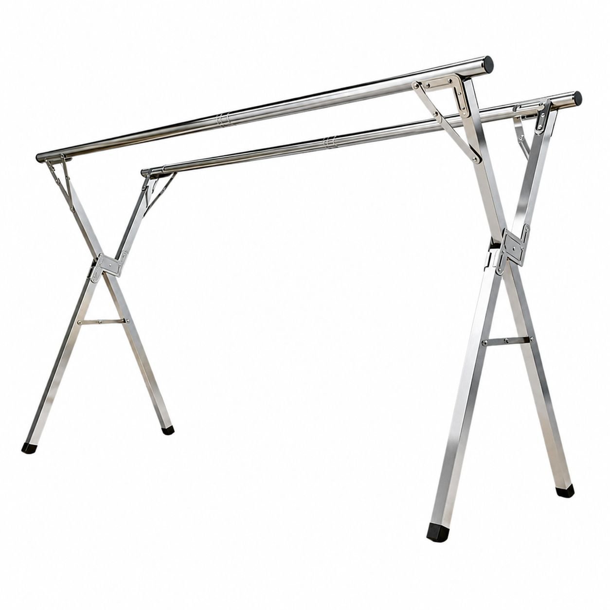 Home Standing Foldable Drying Rack, Extendable Clothes Hanger for Balcony, Heavy-Duty Design