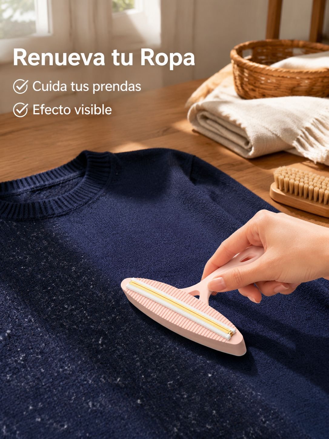 Quitapelusas multifuncional para ropa, alfombras y sofás