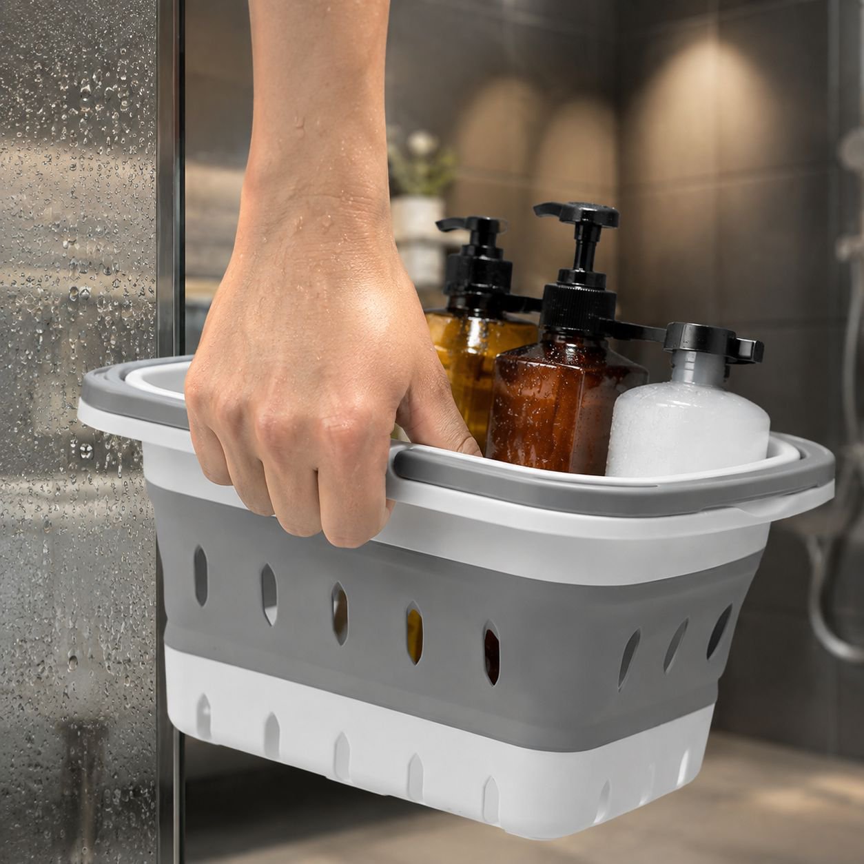 Durable fabric laundry basket for home organization