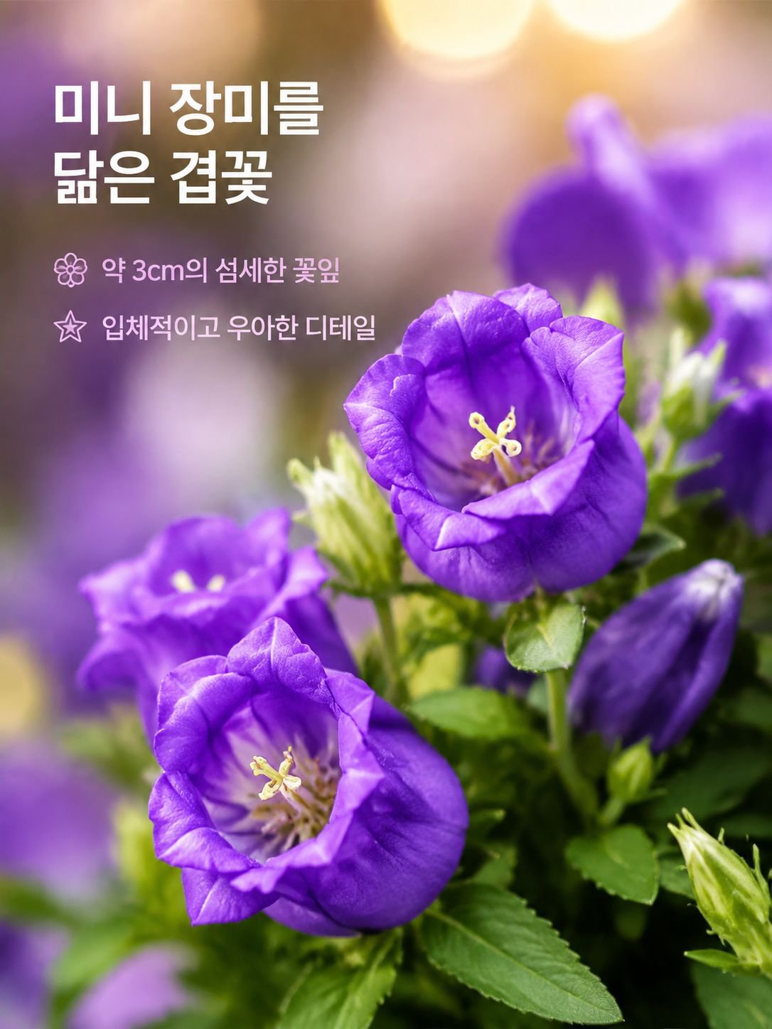겹꽃 덴마크 벨플라워