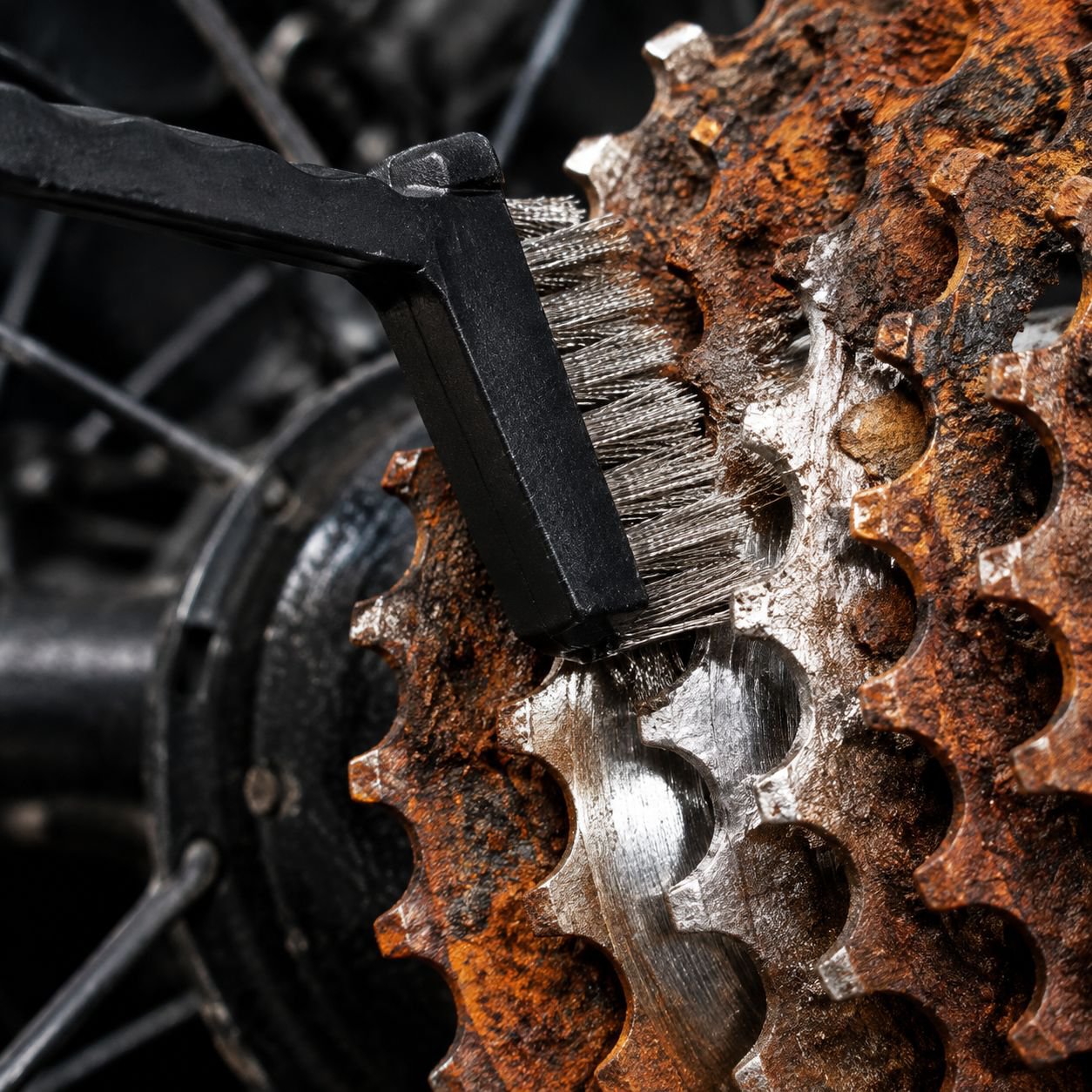 Durable cleaning brushes for efficient bike care