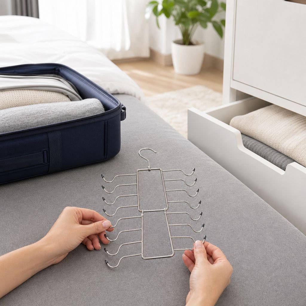 Household Magic Hanger Tie Storage Rack