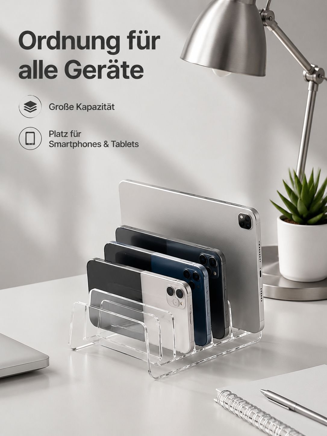 Mehrfach-Ladestation & Smartphone-Organizer