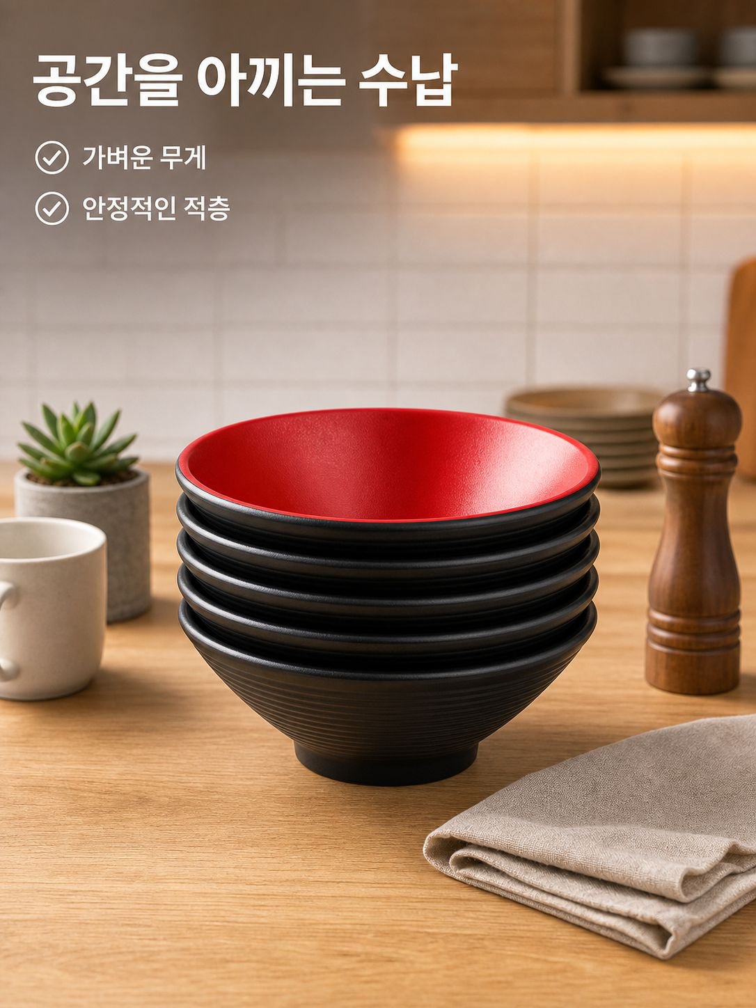 다용도 멜라민 면기 일본식 우동 그릇 냉면 그릇