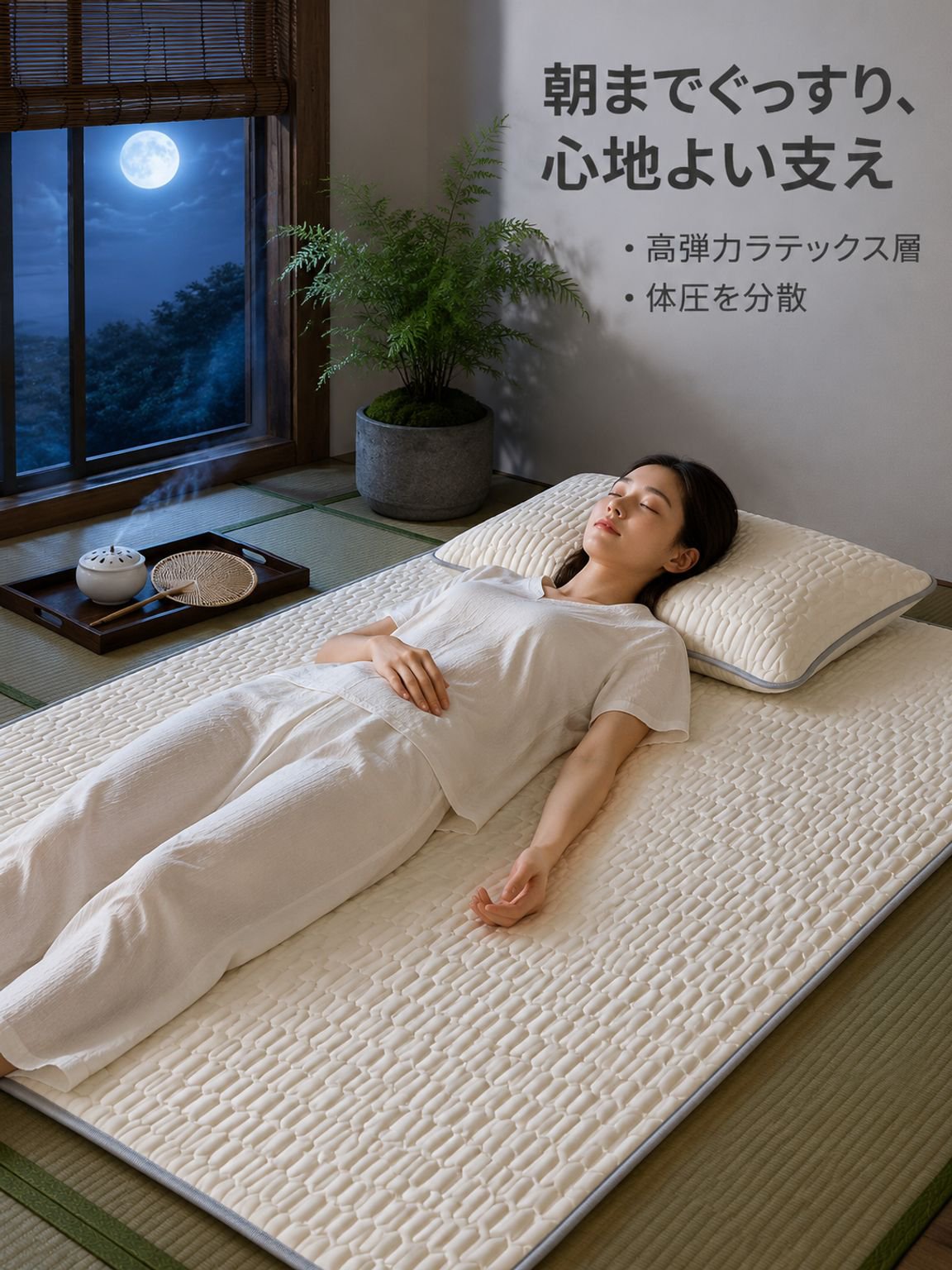 夏用のシンプルなラテックス製アイスシルク冷却マット
