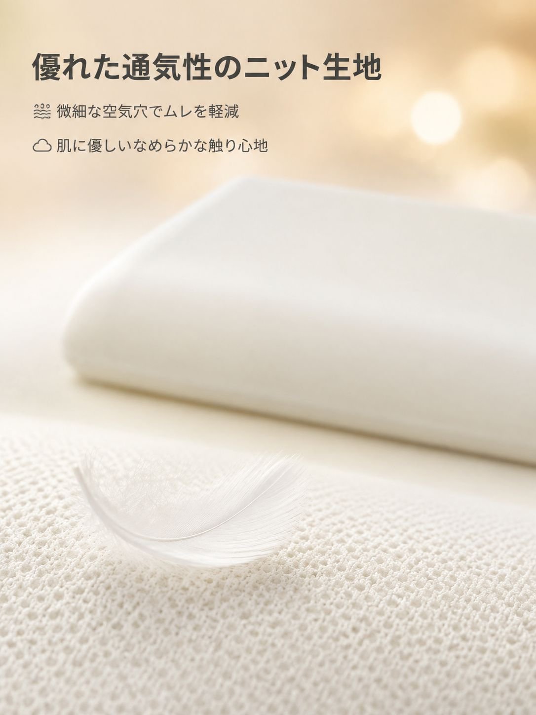 圧迫感ゼロ・深い眠りへ導く快眠枕