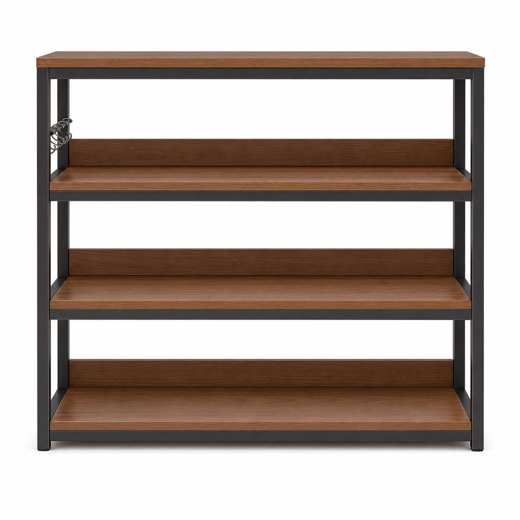 Household Multi-Layer Floor Bookshelf Against the Wall Storage Rack