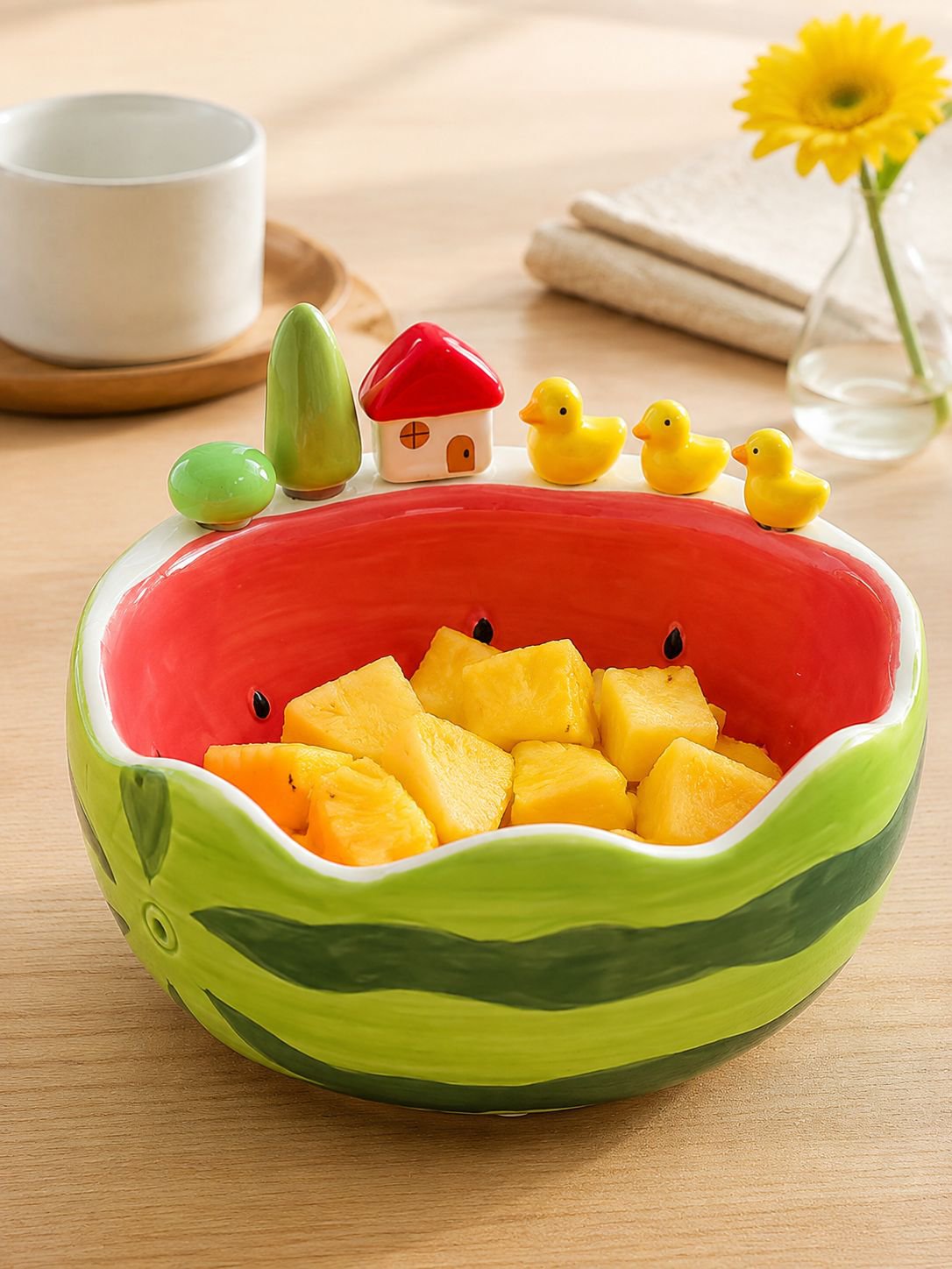 おしゃれなスイカ柄食器セット