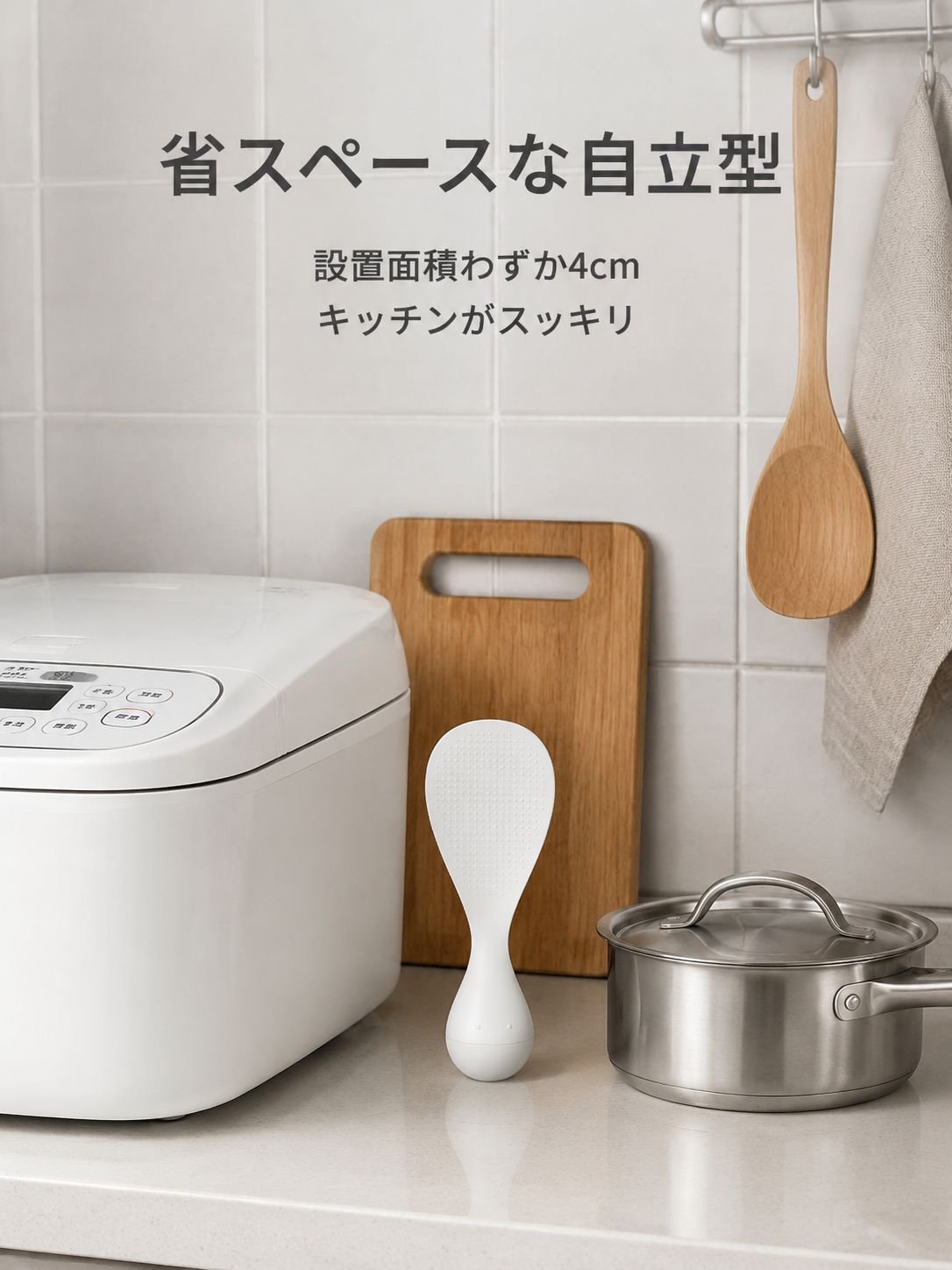 丸々としたご飯スプーン
