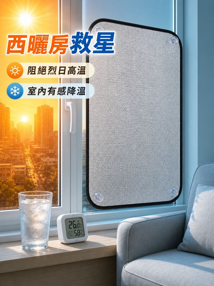 家用防曬隔熱吸盤薄膜