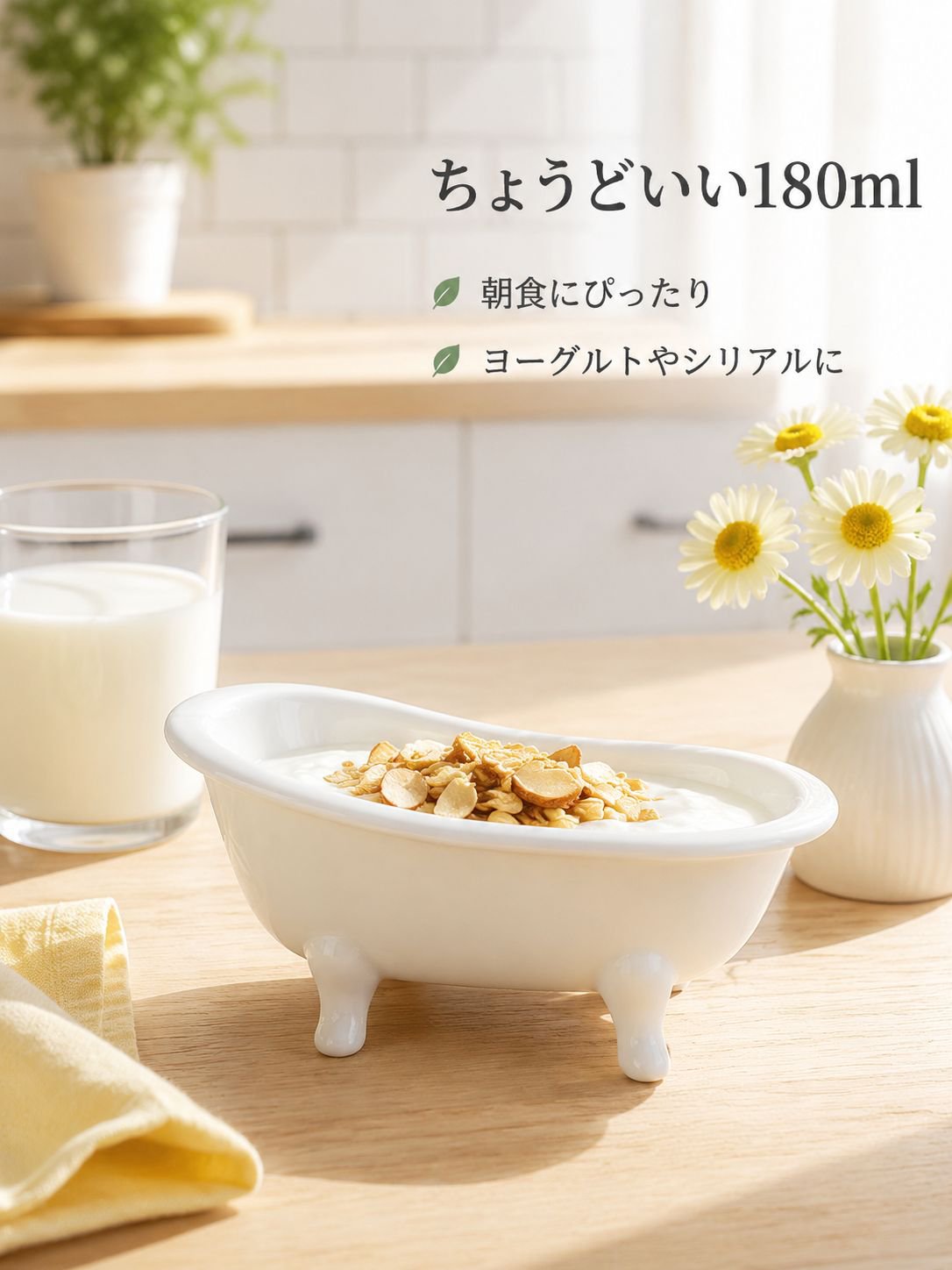 小さくて多用途なデザートボウル 朝食ボウル