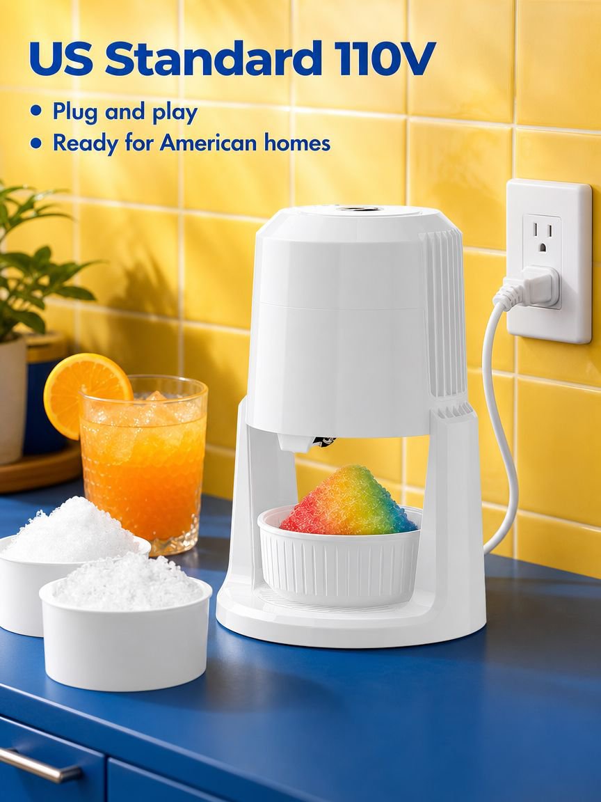 Easy-to-clean stainless steel ice shaver parts