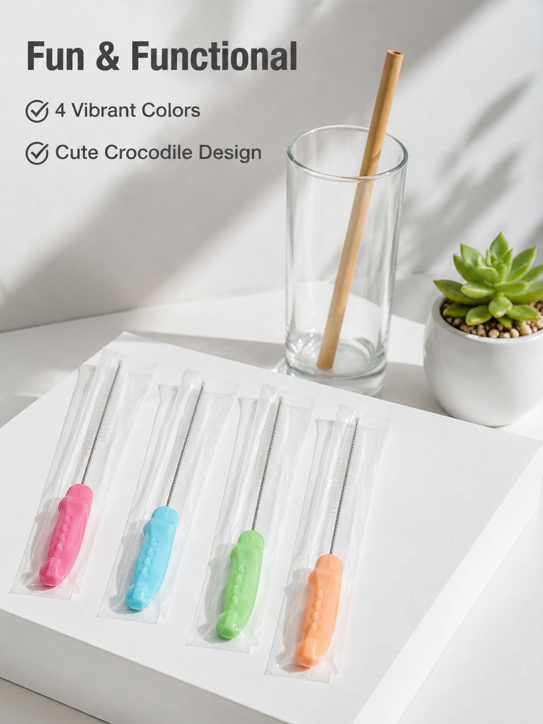 Crocodile Straw Cleaning Brush