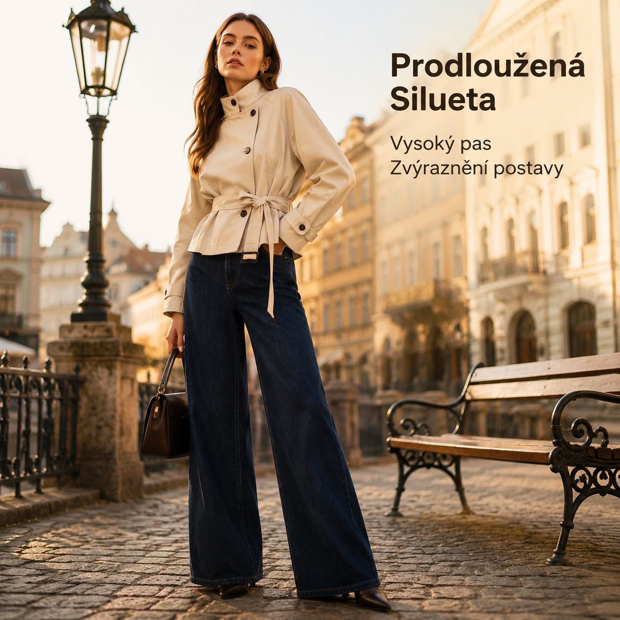 Podzimní trendy korejský minimalistický dámský trenčkot novinka