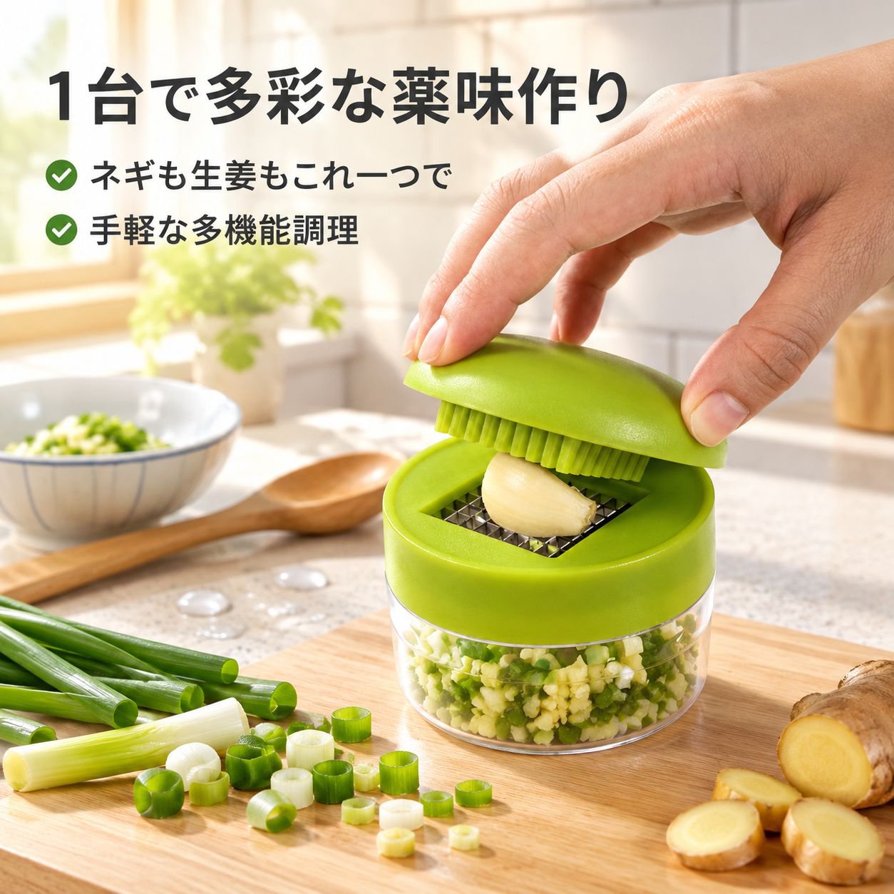 新型ニンニクつぶし器