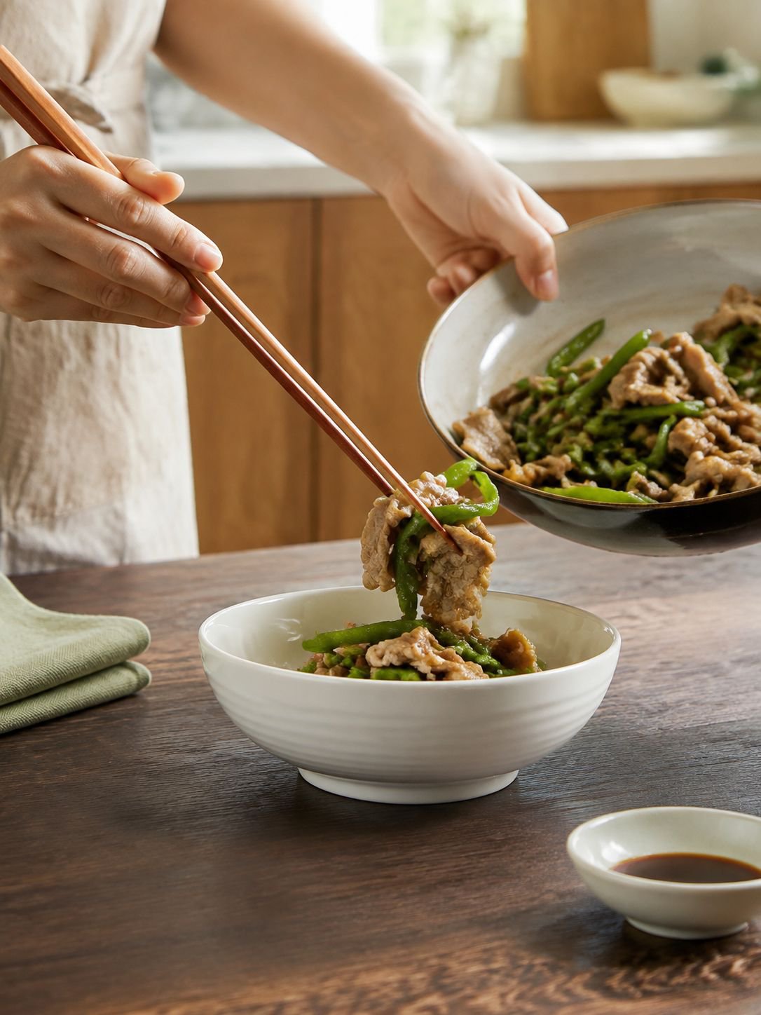食洗機対応の深めセラミックプレート
