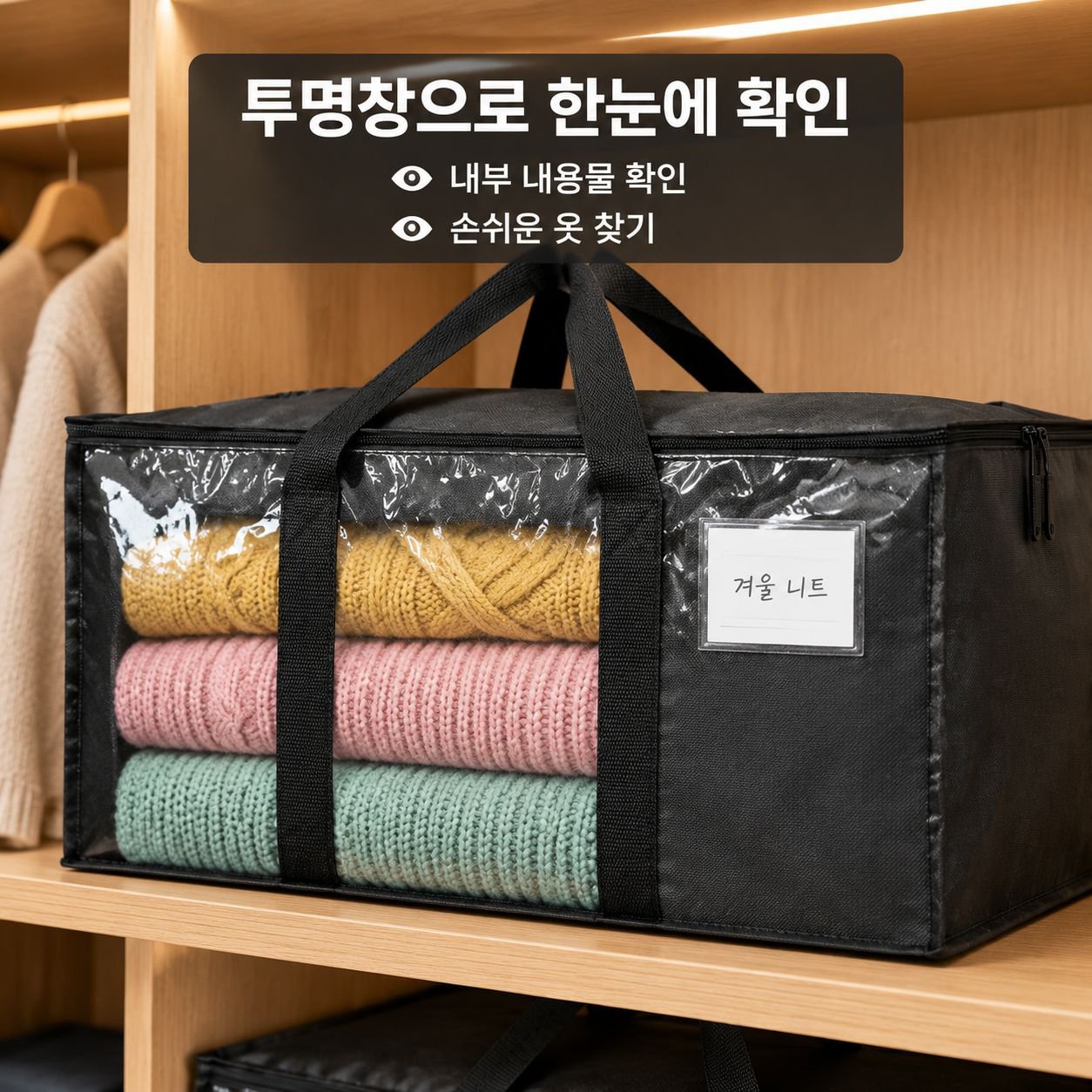 대용량 의류 보관 가방