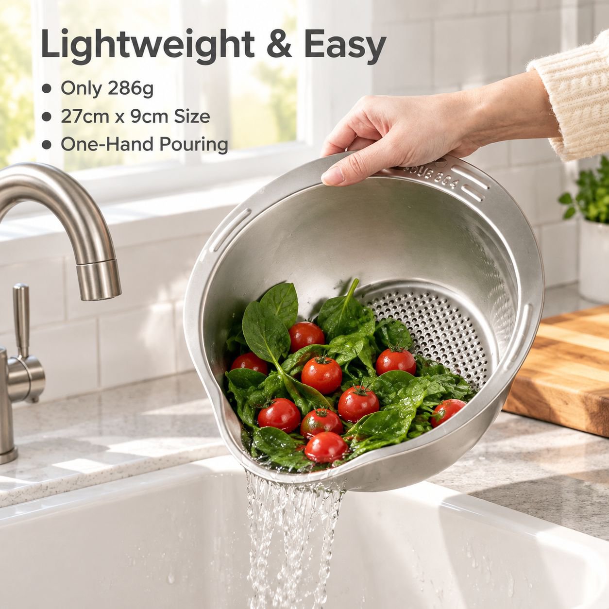 Kitchen Multifunctional Stainless Steel Colander