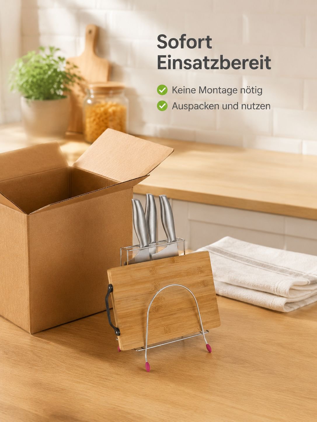 Stabiler Aufbewahrungsständer für Küchenutensilien
