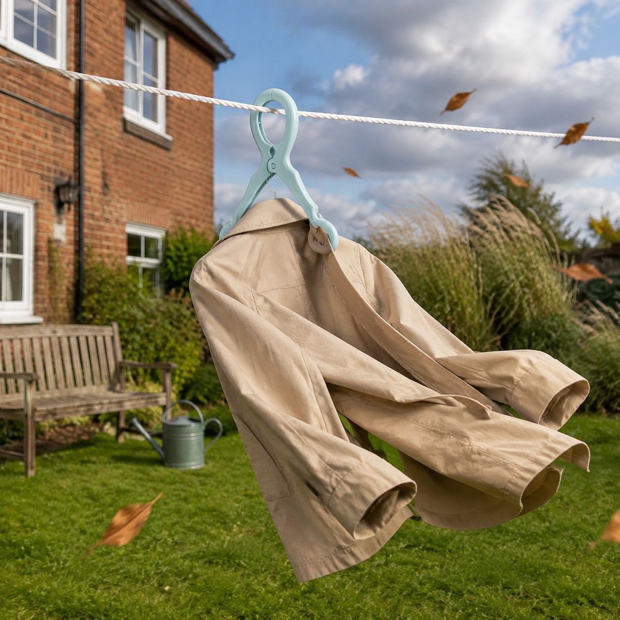 Outdoor Windproof Clip Drying Hanger, Thickened Anti-drop Plastic Hanger