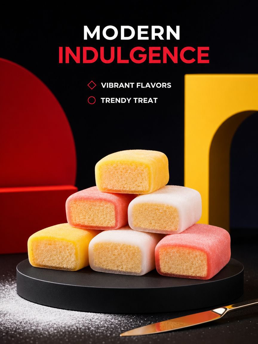 Trendy Snow Skin Mochi Cake