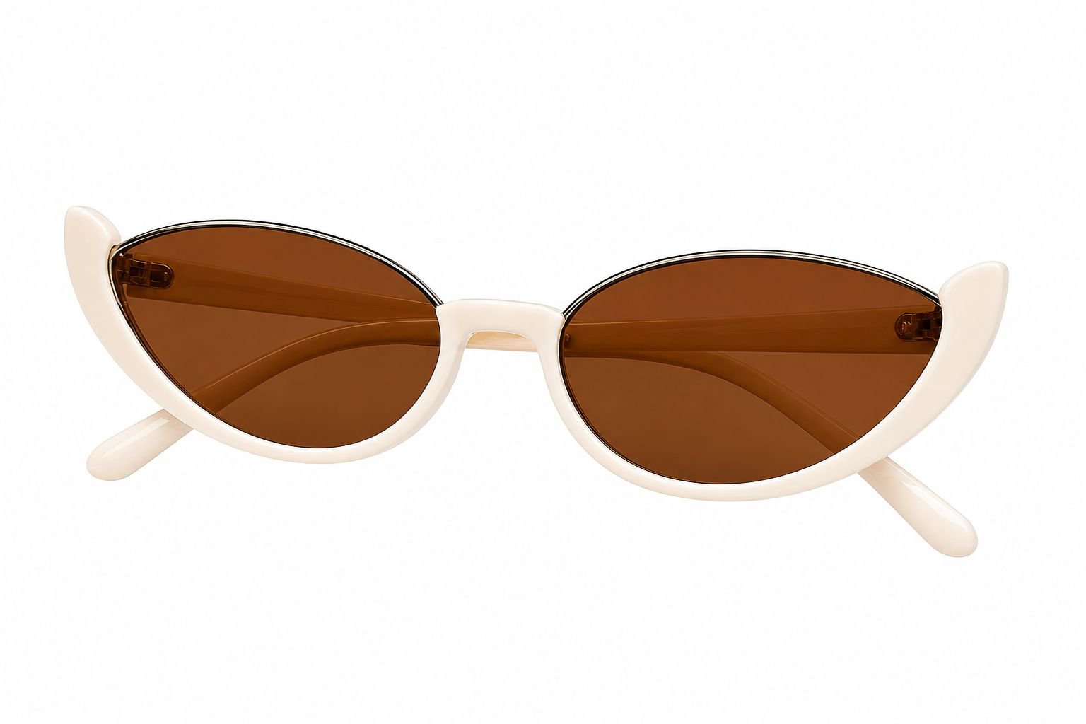 Gafas de sol cat eye de media montura para mujer, estilo retro de calle, moda europea y americana