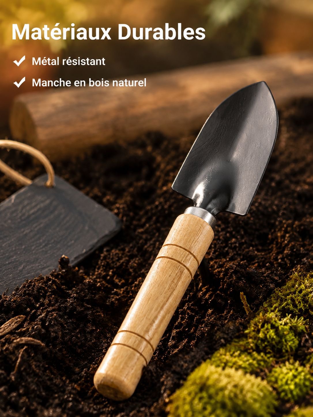 Mini ensemble d'outils de jardinage pour plantes succulentes avec petite pelle