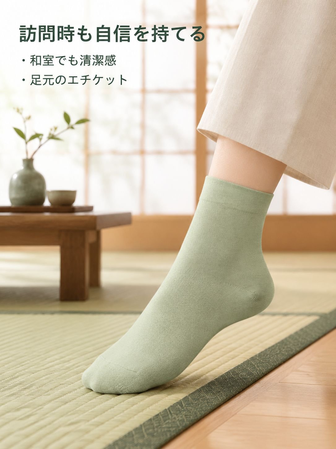 抗菌コットンソックス