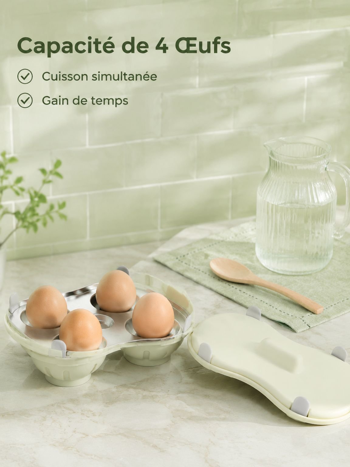 Cuiseur d'œufs micro-ondes, gadget de cuisine créatif