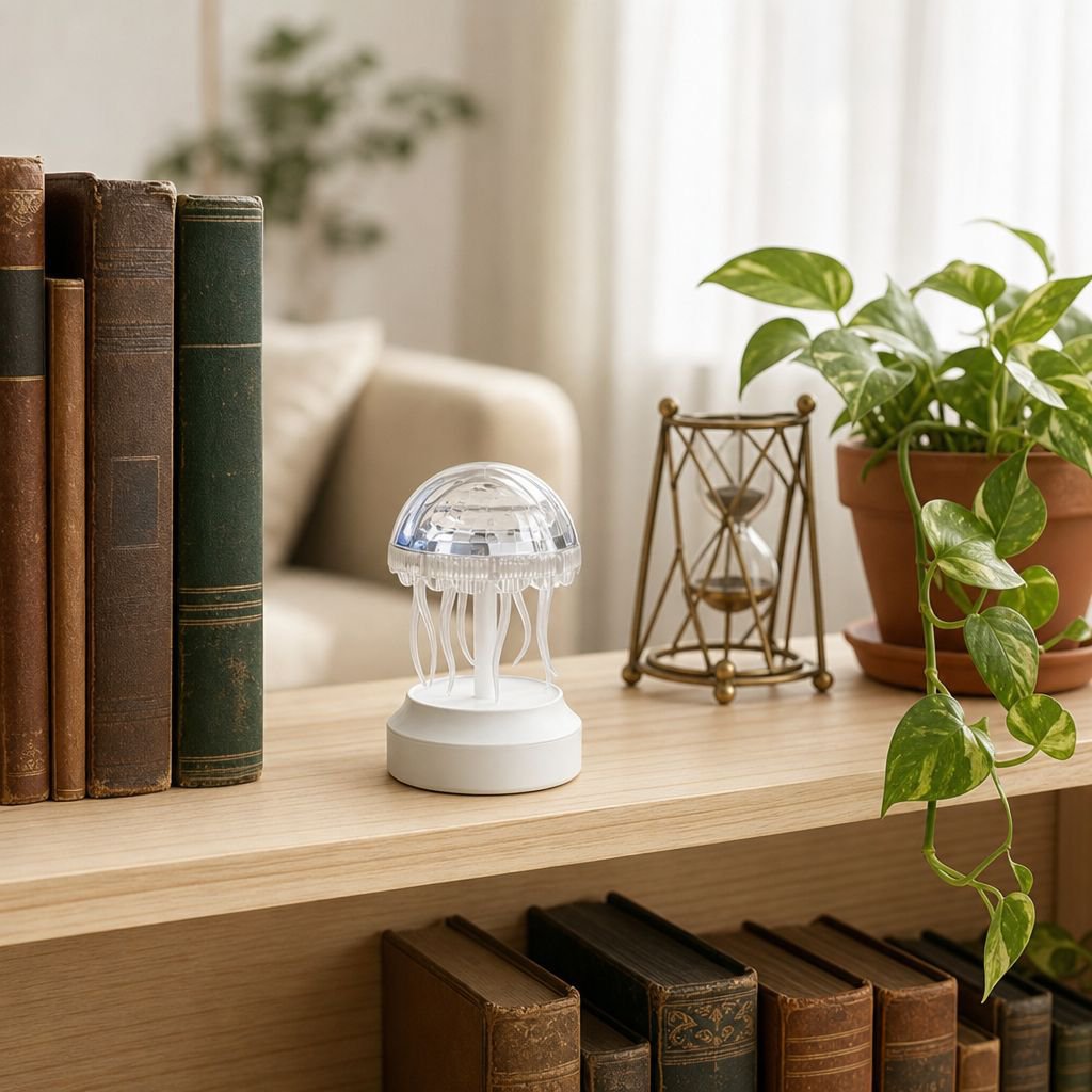 Creative Jellyfish Eye-Friendly Ambient Night Light with 16 Modes