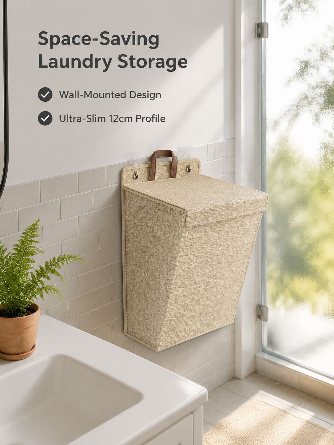 Cotton and Linen Clothing Storage Basket