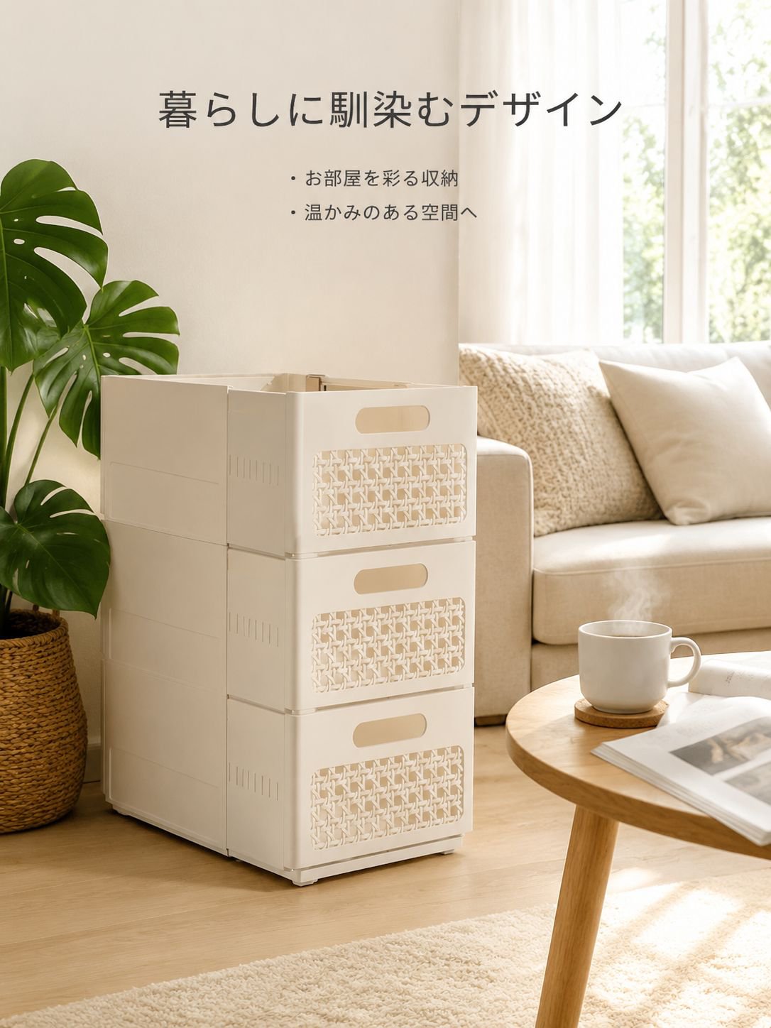 多機能ワードローブ収納ボックス