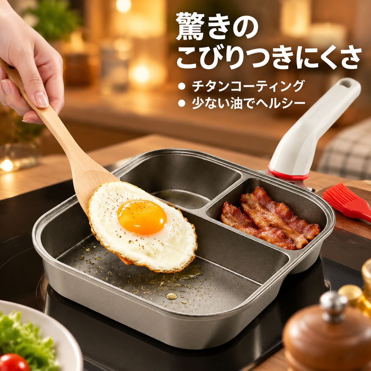 チタン製3in1フライパン