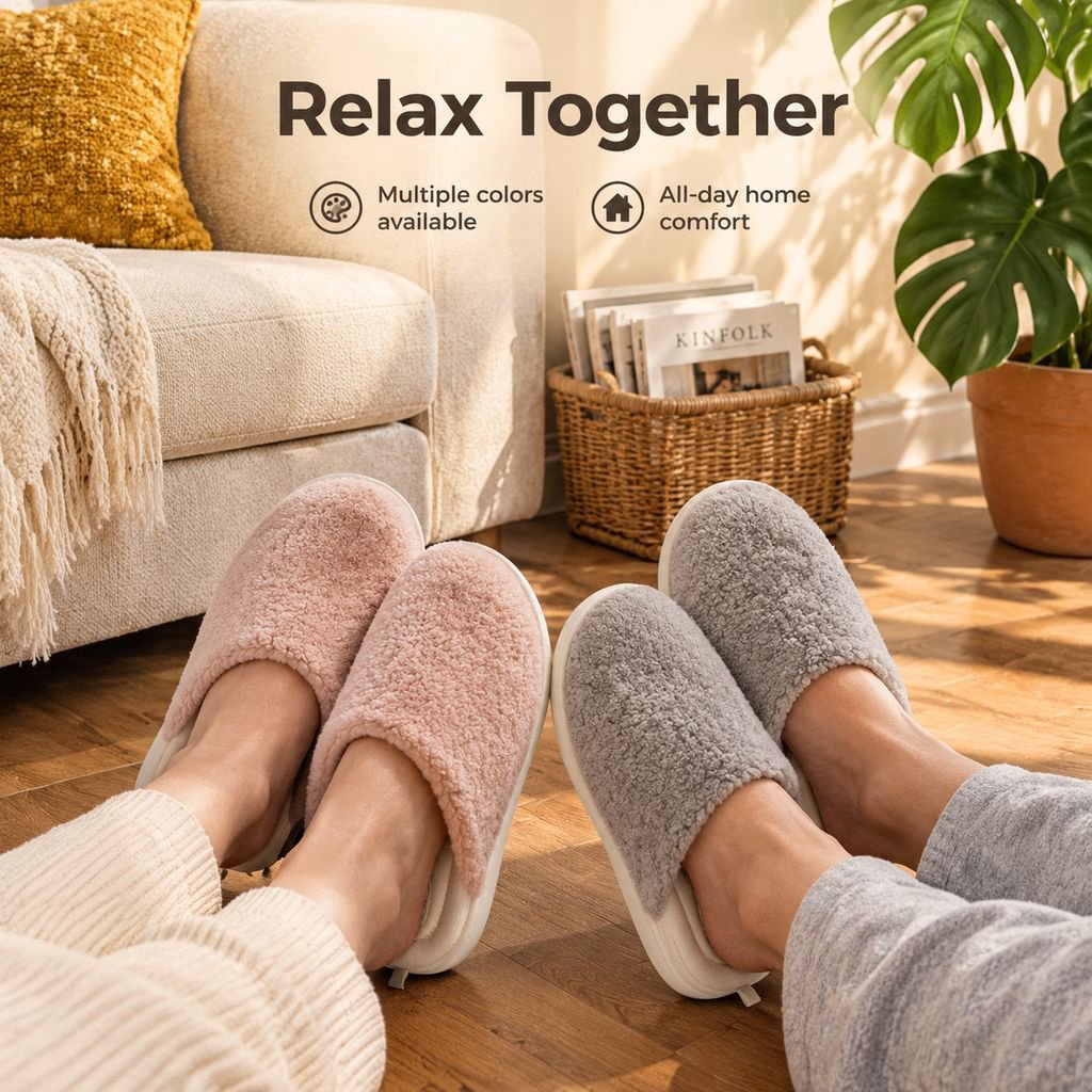 Couple Thick-Soled Non-Slip Slippers
